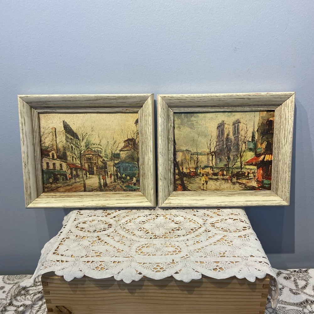 Pair of Prints of Paris Street Scenes